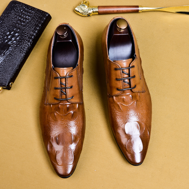 Men's Business Suit Pointed Leather Shoes