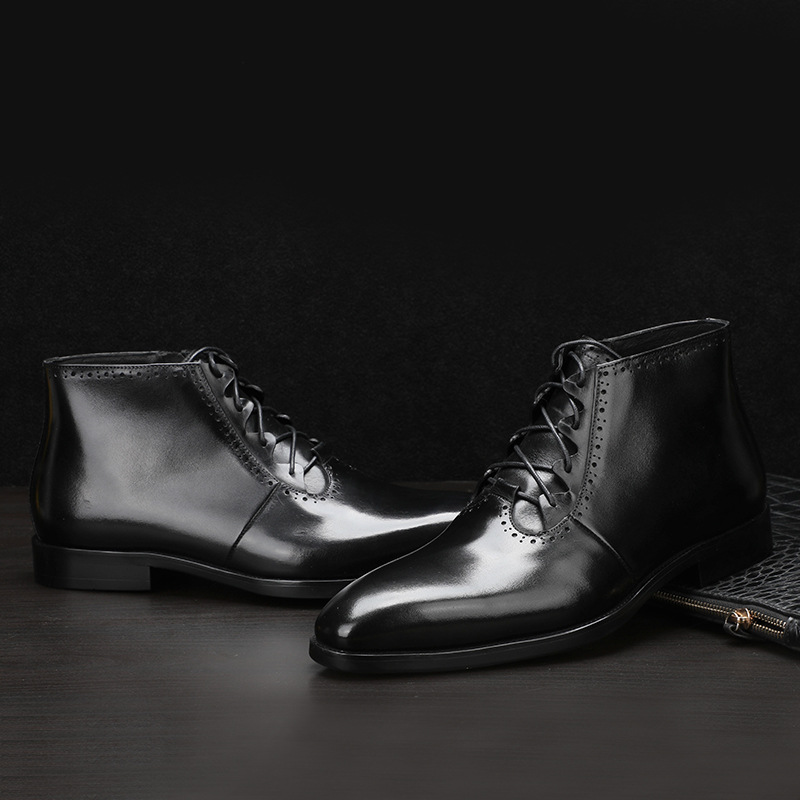 Men's High Top Martin Boots In Autumn
