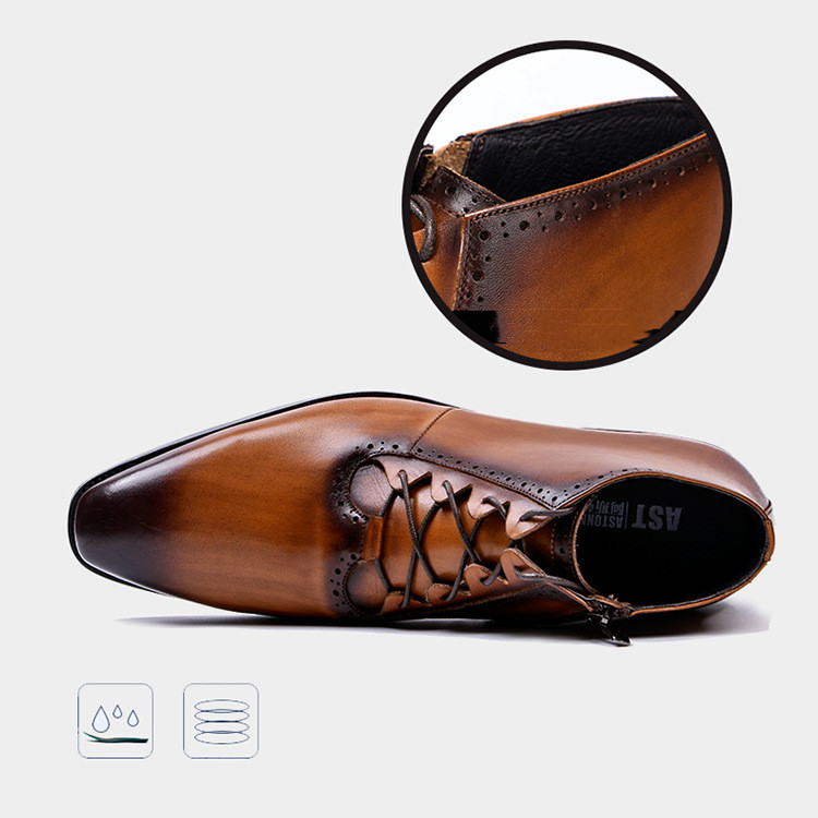 Men's High Top Martin Boots In Autumn