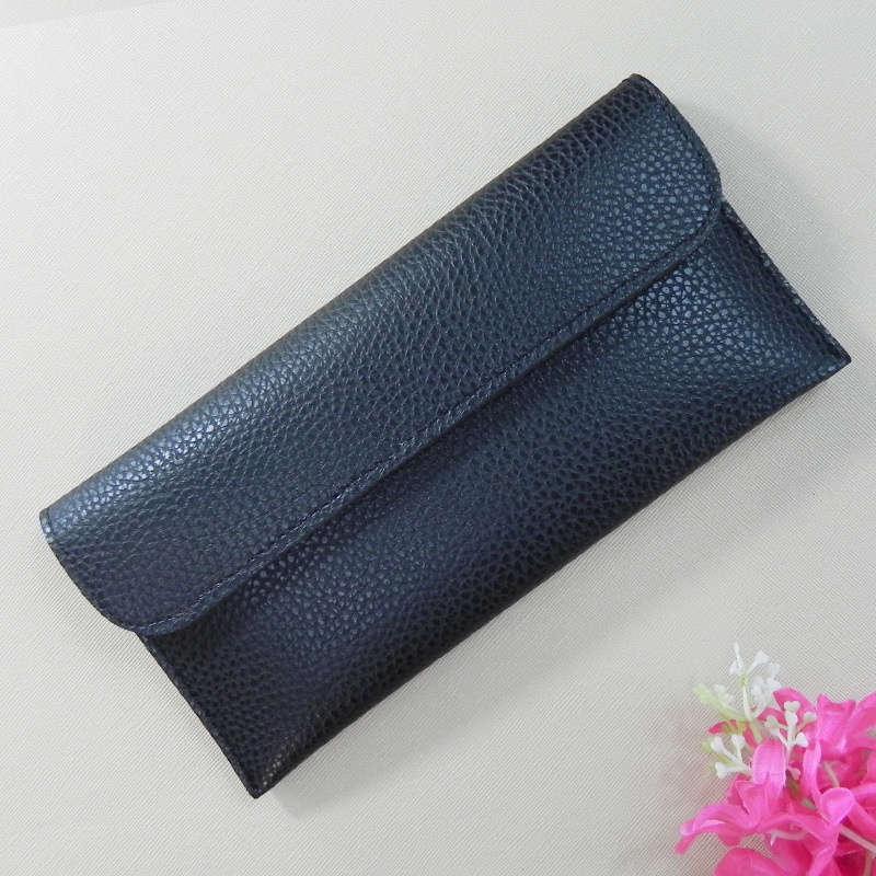 New Women's Bag Women's Long Purse Simple Buckle Card Wallet