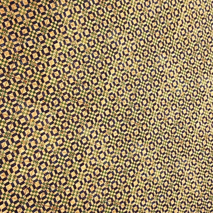 Floral Cork Cloth Color Pu Artificial Leather