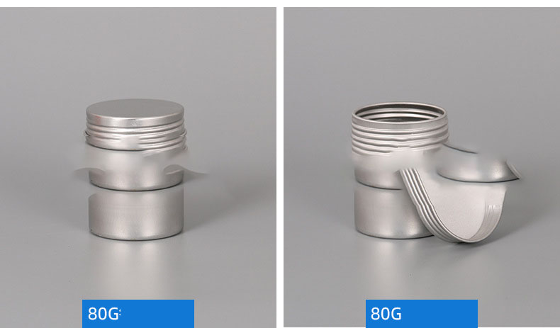 Aluminum Bottle Aluminum Box Cosmetic Box Round Teeth Threaded Metal Can