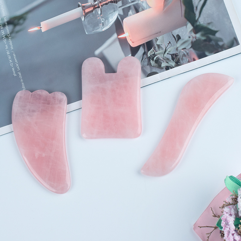 Powder Crystal Jade Scraper Facial Beauty Massager