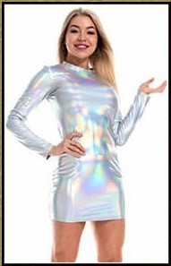 Long-sleeved Dress Fashion Europe And The United States Wind Dance Typhoon Bag Hip