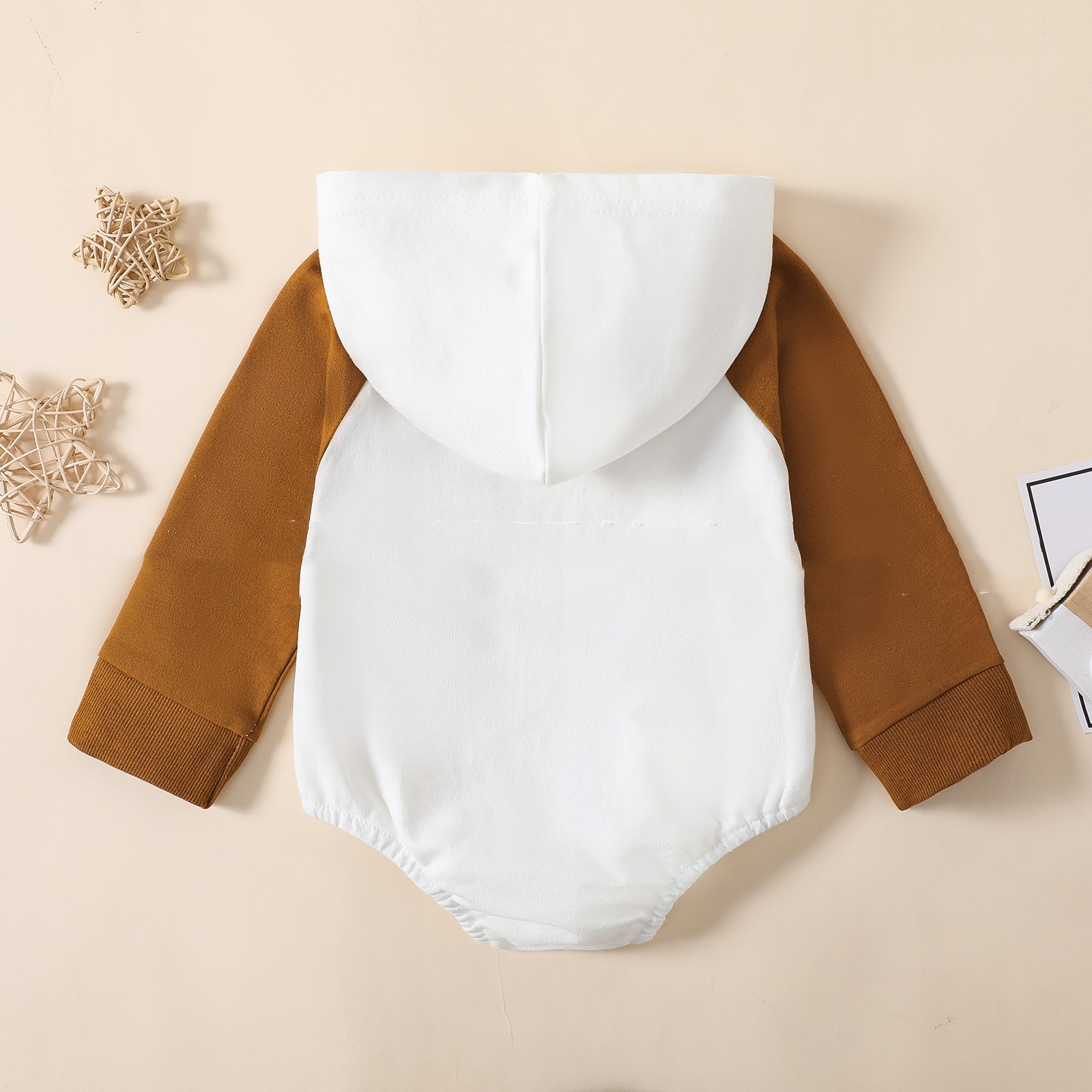 Patchwork Letter BUBS Hooded Romper