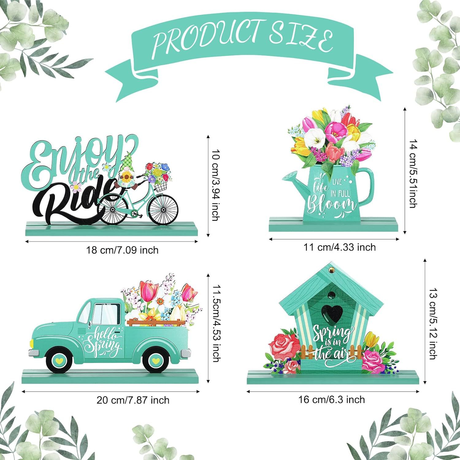 Wooden Flowers Car Sub-packaging Plate Home