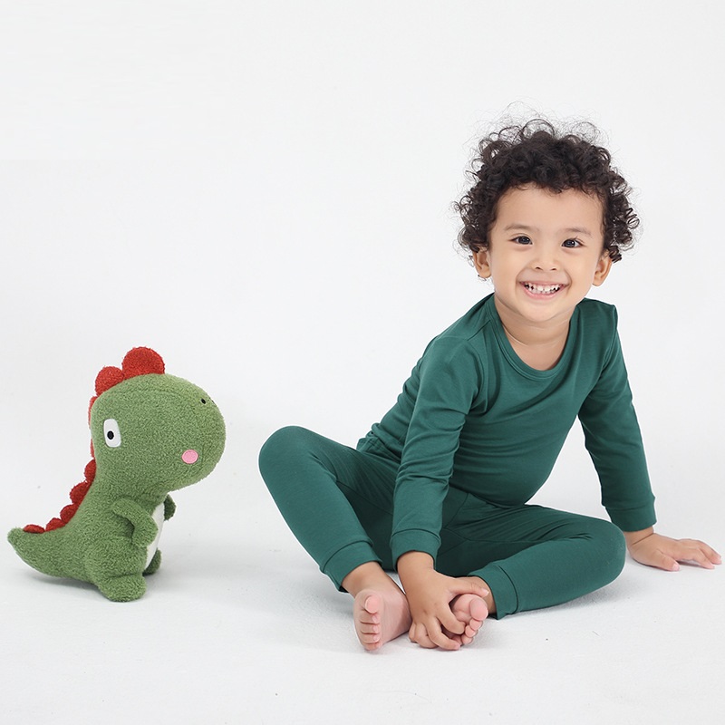 Ins Clothes For Babies Bamboo Fiber Boys Home Wear Suit