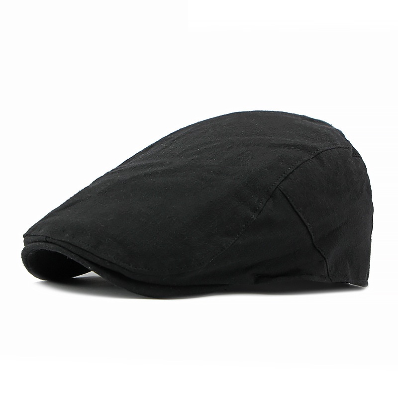 Spring And Summer Thin Simple Solid Color Beret British Painter Hat