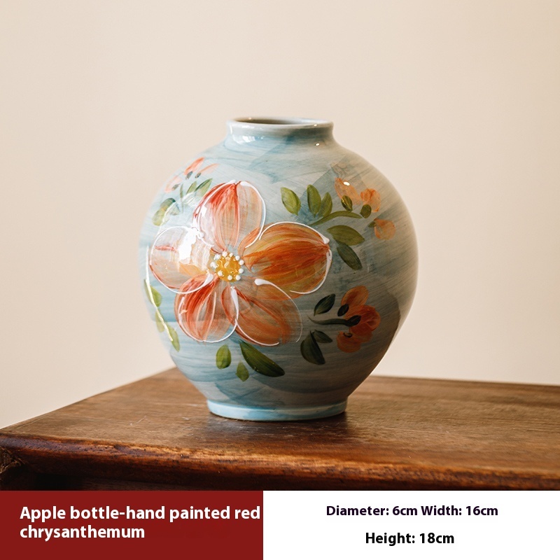 Jingdezhen Handmade Chinese Retro Ceramic Hydroponic Flower Supportable Flowers