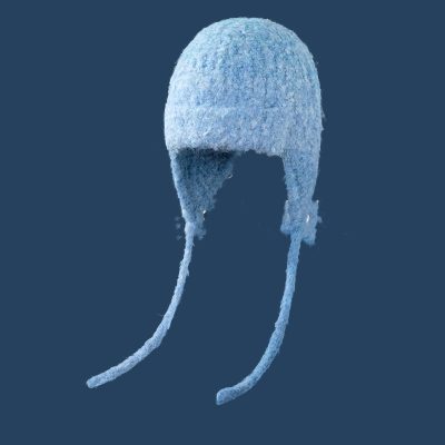 Knitted Lace-up Earmuffs Hat Women's Autumn And Winter Warm Face Small