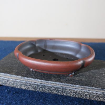 Zisha Woodpeach-shaped Handmade Wood-fired Bonsai Pot