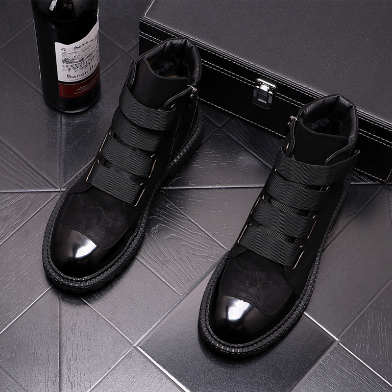 British Style High Top Shoes For Men's Leisure