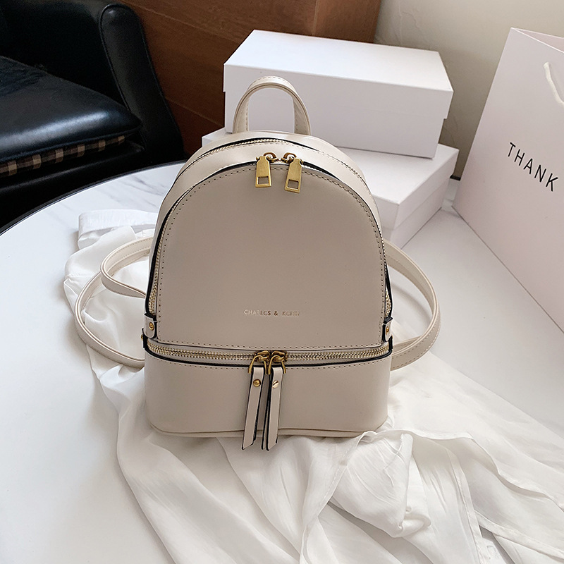 Casual Pu Simple One Shoulder Small Backpack
