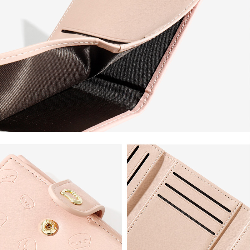 Small Design Folding Short Lady Purse