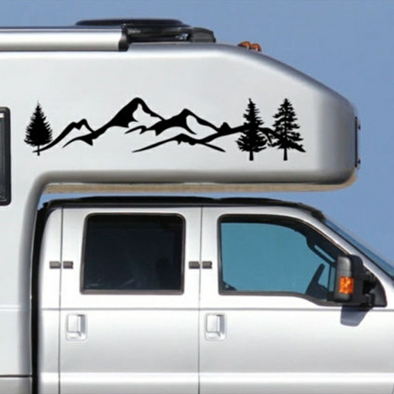 Mountain Pine Reflective Car Sticker Plastic