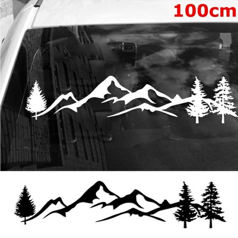 Mountain Pine Reflective Car Sticker Plastic