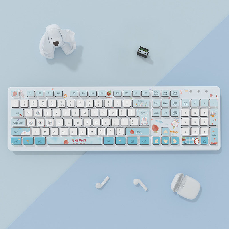 Plastic Wireless Keyboard For Computer