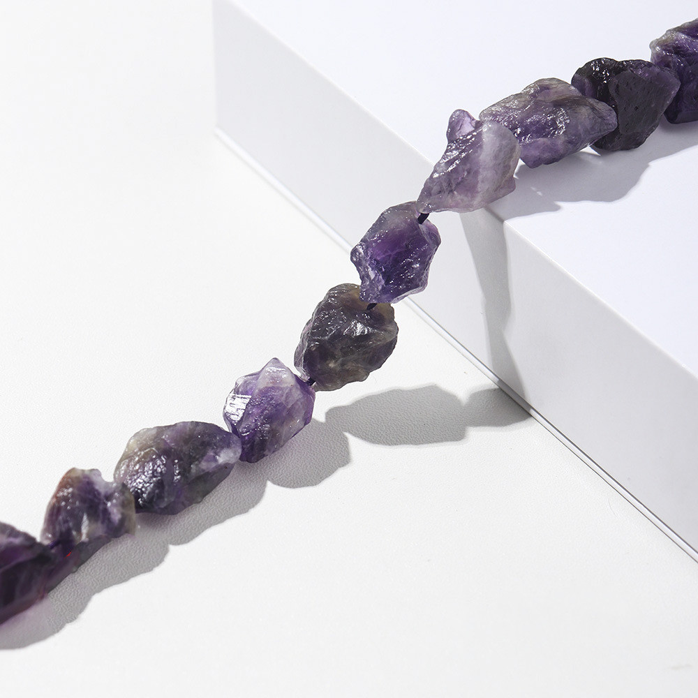 Natural Crystal Raw Unpolished Gemstone Ornaments Bracelet Loose Beads