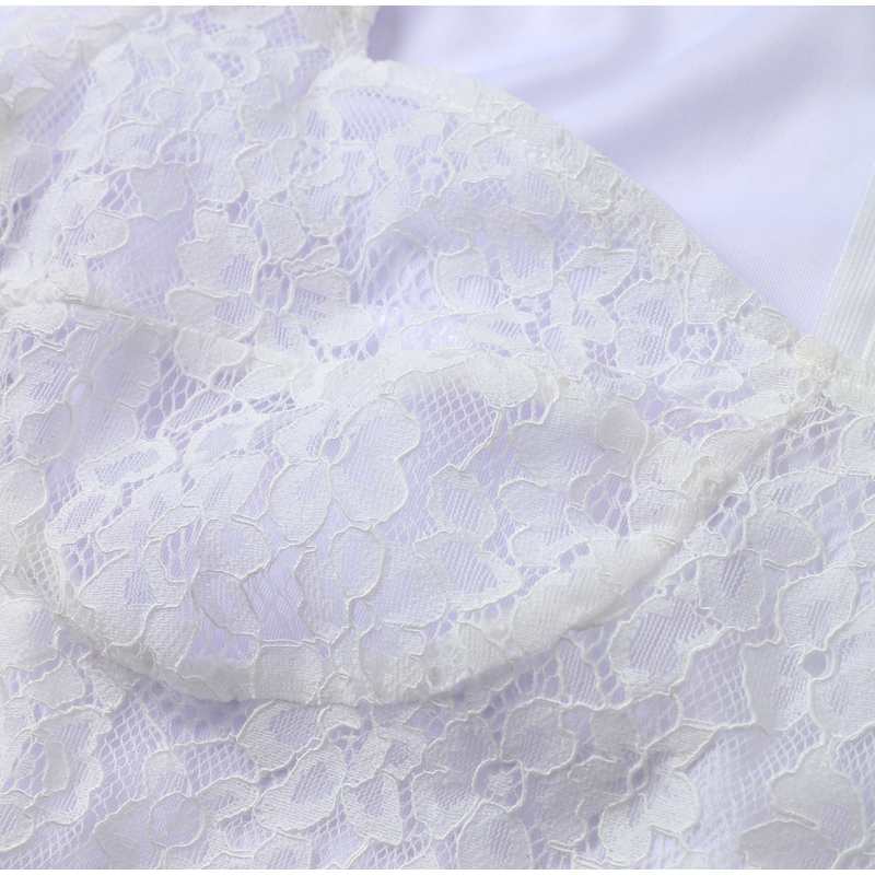 European And American Celebrity Temperament Lace Fur Patchwork Dress