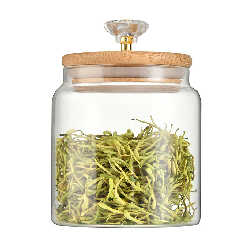 Glass Sealed Tin Tea Tin Food Grade Transparent Storage Tin