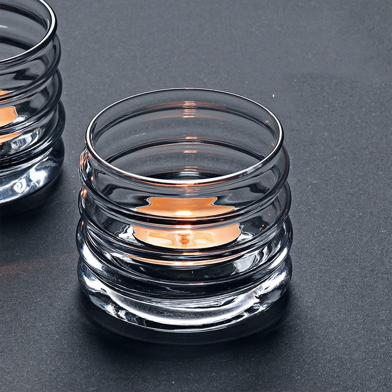 Minimalist Romantic Snow Glass Candle Cup Nordic Ins Wind