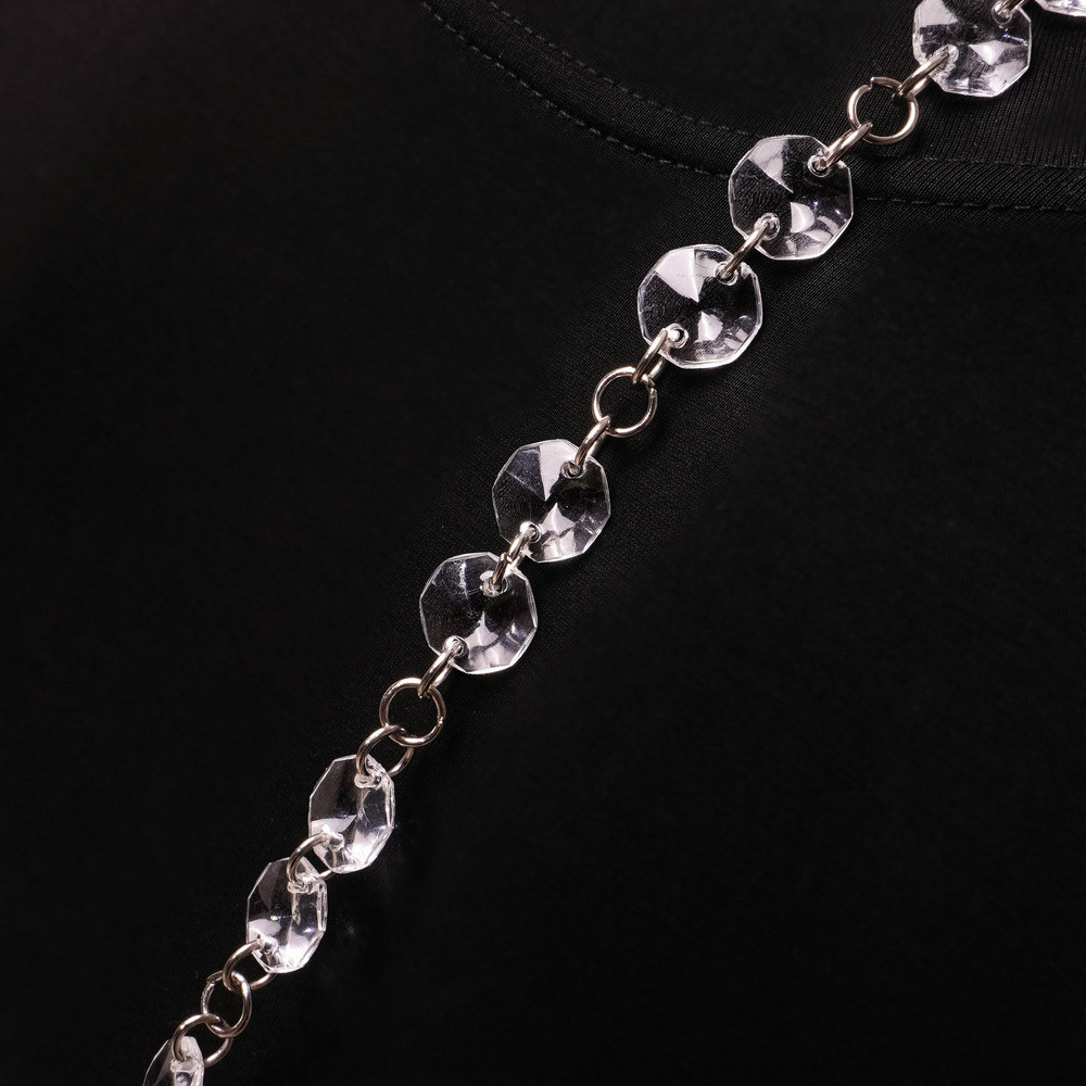 Women's Shiny Crystal Pendant Vest