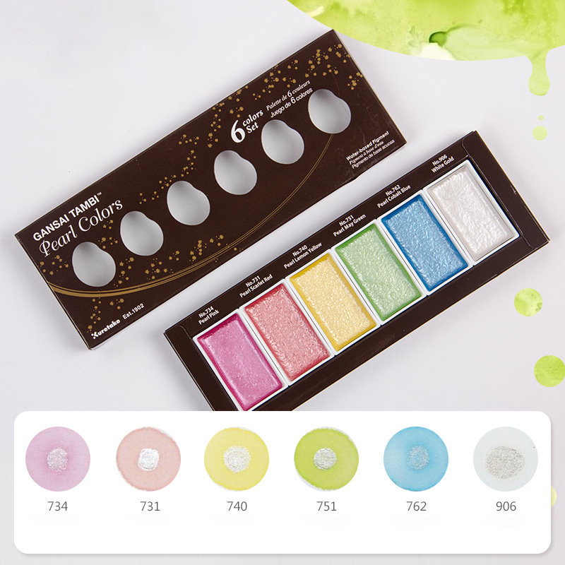 Pearlescent Pigment For Professional Watercolor Painting