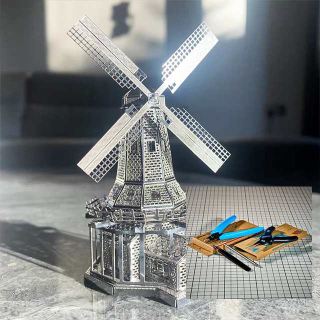 Fashion Minimalist Three-dimensional Building Assembly Model Puzzle