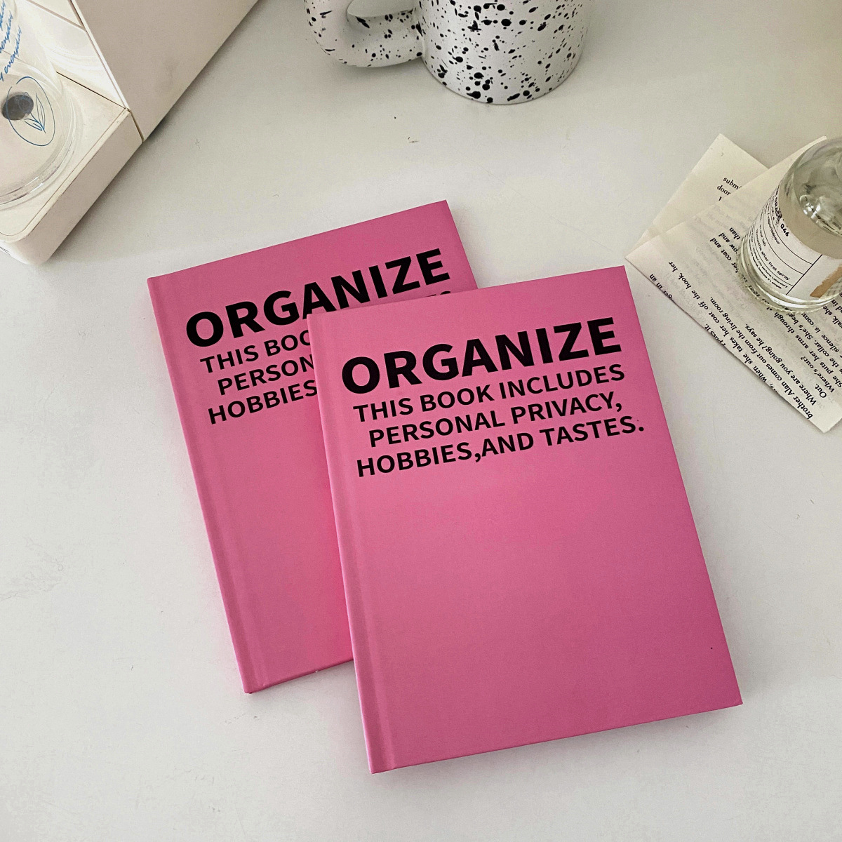 Ins Homemade Flamingo Red  English Notebook