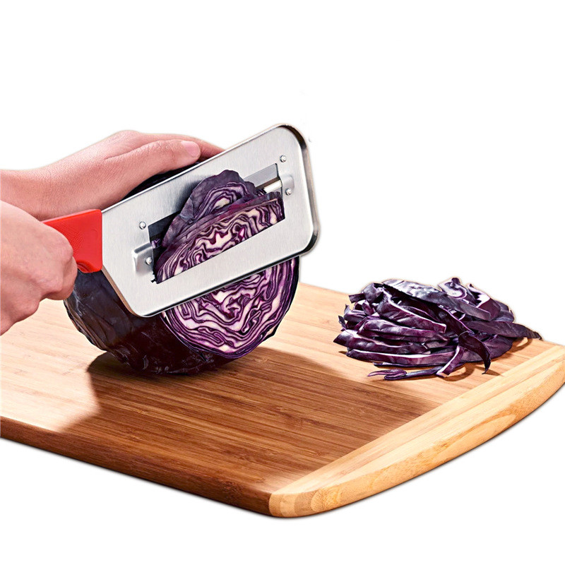 Red-handled Double-sliced Vegetable Slicer Kitchen Gadgets