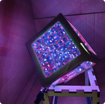 Thousand Mirrors 3D Magic Cube Gaming Room Decorative Ambient Light
