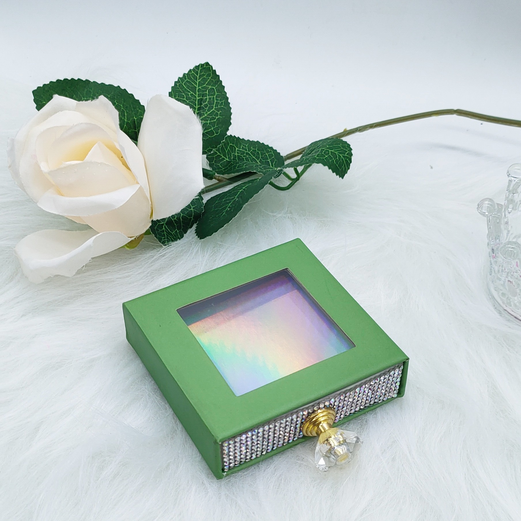Square Crystal Perfume Nail Enhancement Fine Mounted Packaging Box