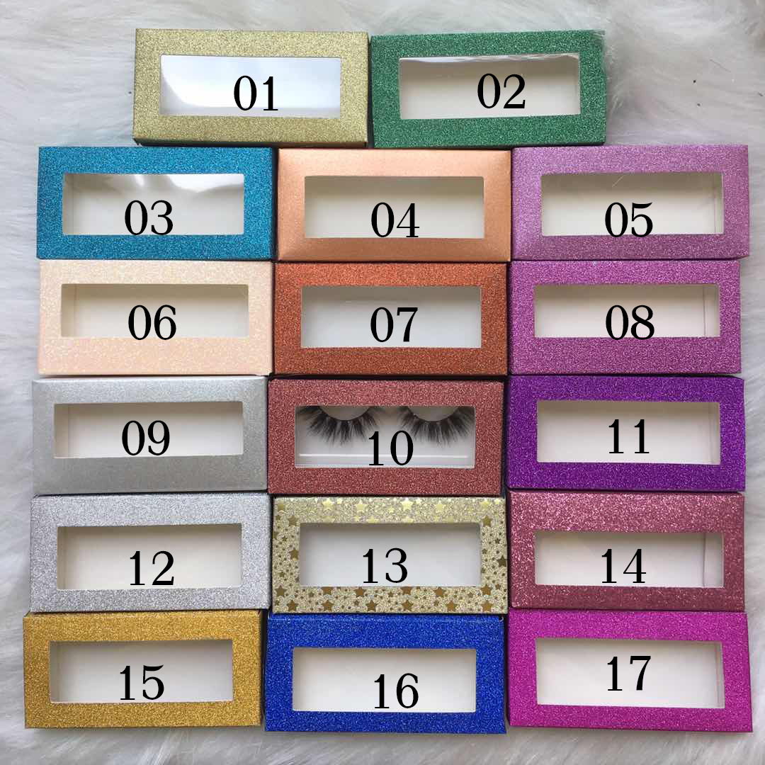 A Pair Of Rectangular False Eyelash Packaging Boxes
