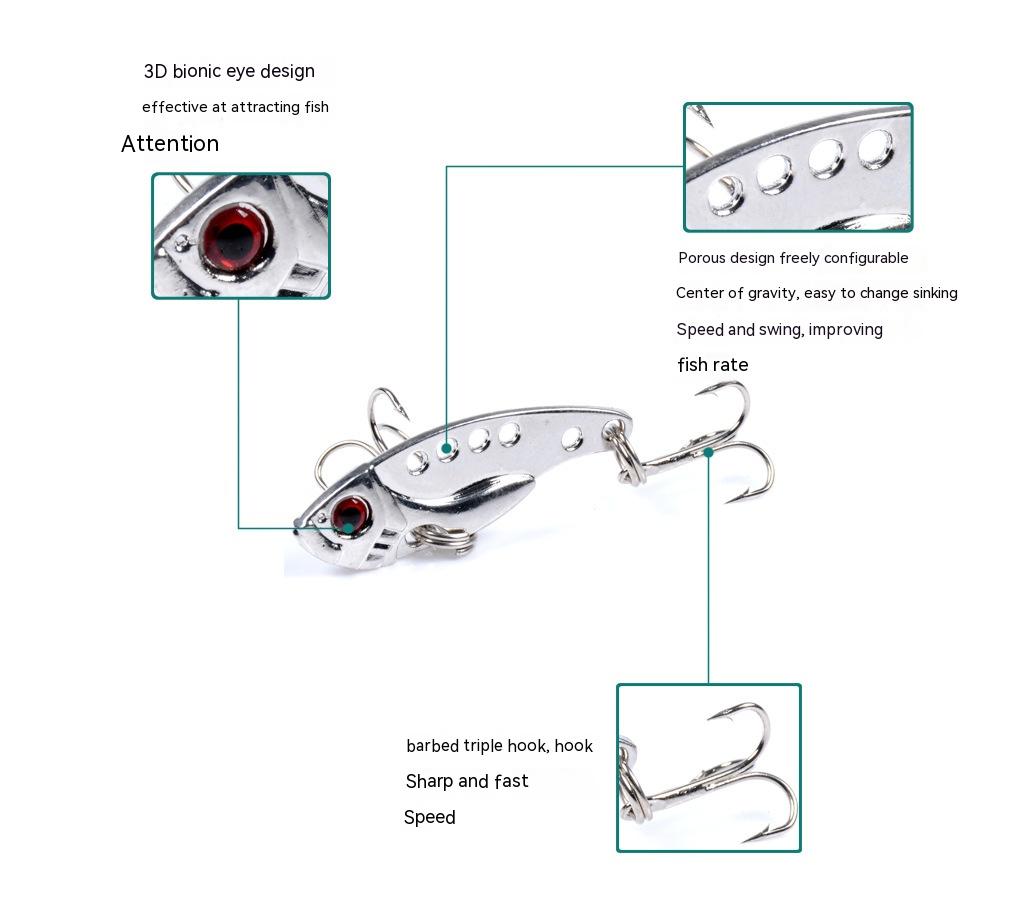 Luya Bait Trembling Swimming Metal VIB Biomimetic Full