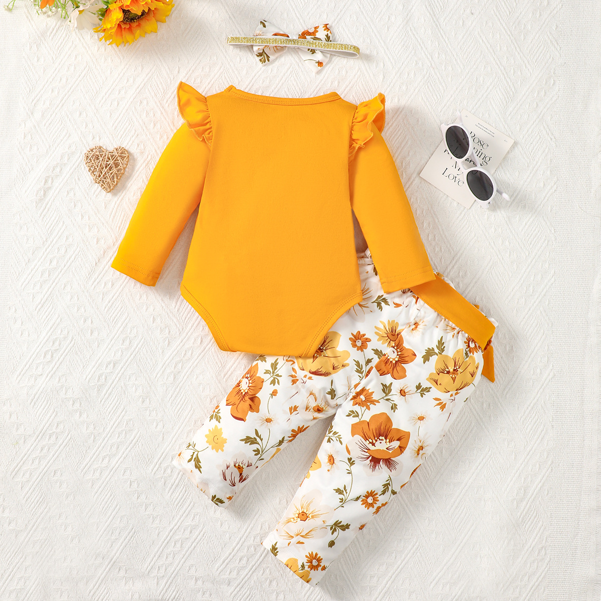 Fashion Letter Printing Romper Suit