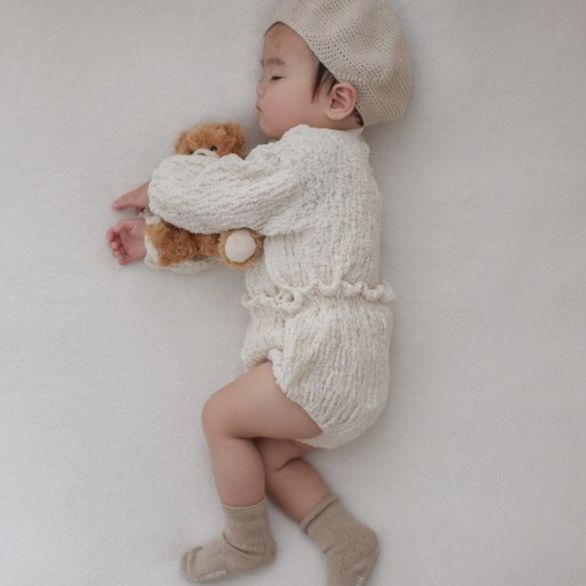 Children's Knitted Cute Top Pp Shorts