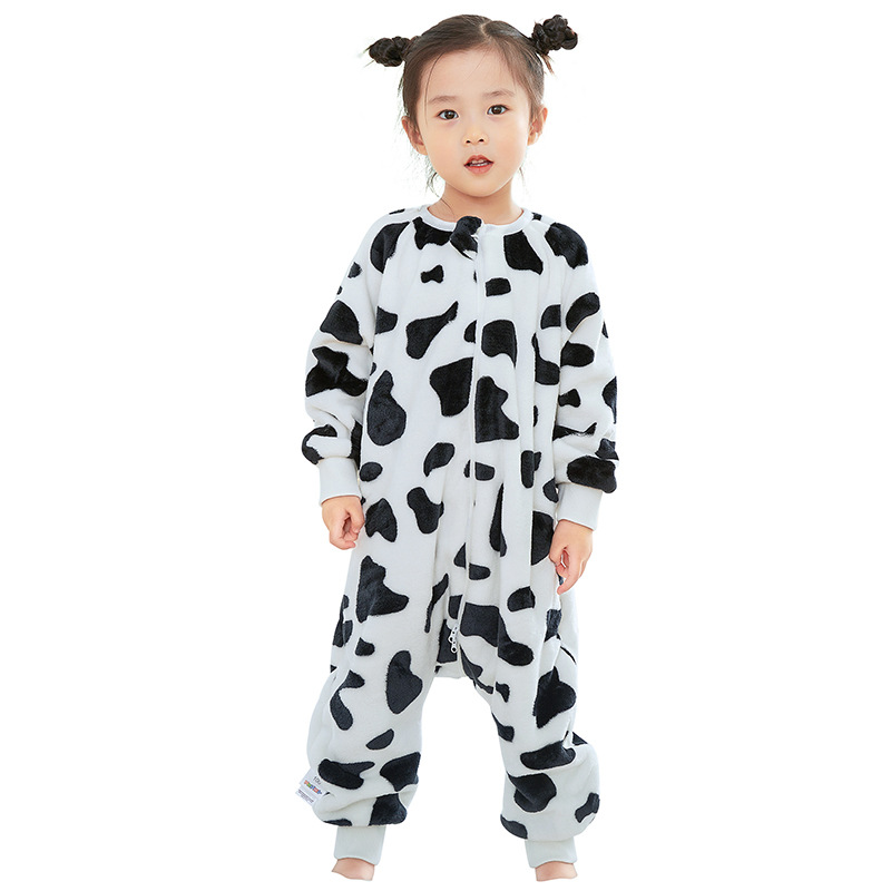Children's Flannel Sleeping Bag One-piece Pajamas