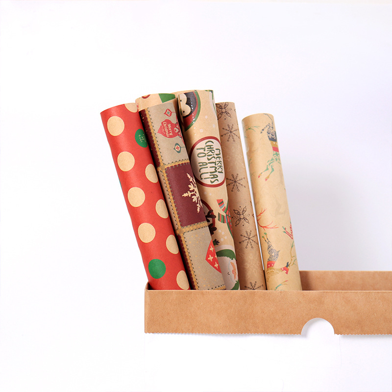 Christmas Gift Packaging Kraft Paper Vintage Gift