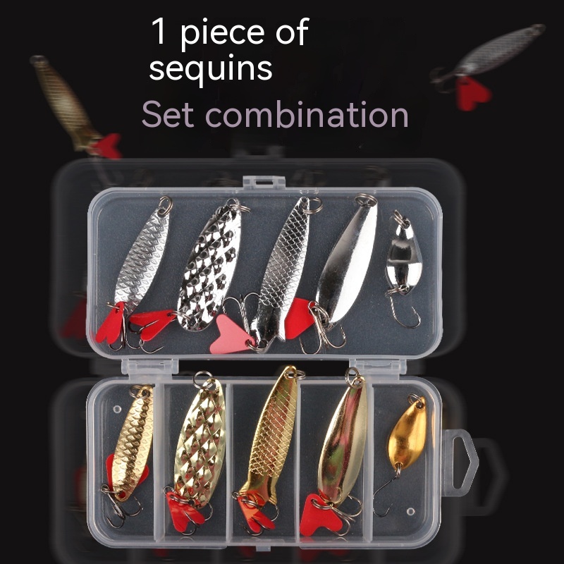 Lure Pineapple Sequin Box Iron False Bait