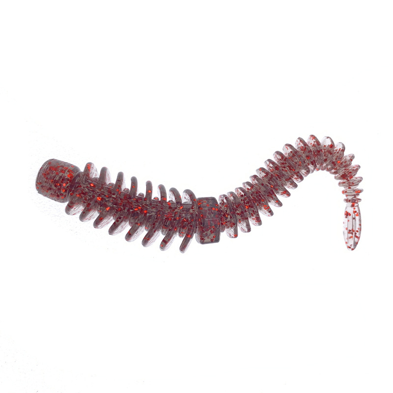 New Static Floating Water Reverse Thread Needle Tail Soft Bait Full Body Spoiler Soft Worm Bait