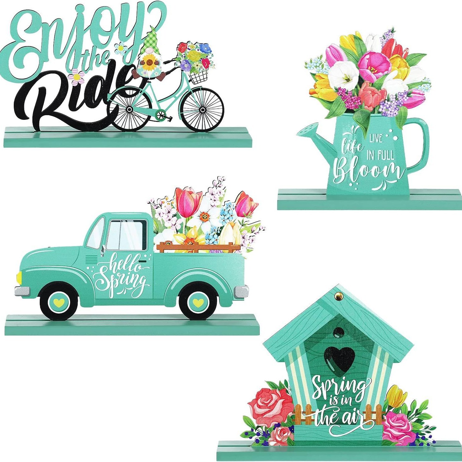 Wooden Flowers Car Sub-packaging Plate Home