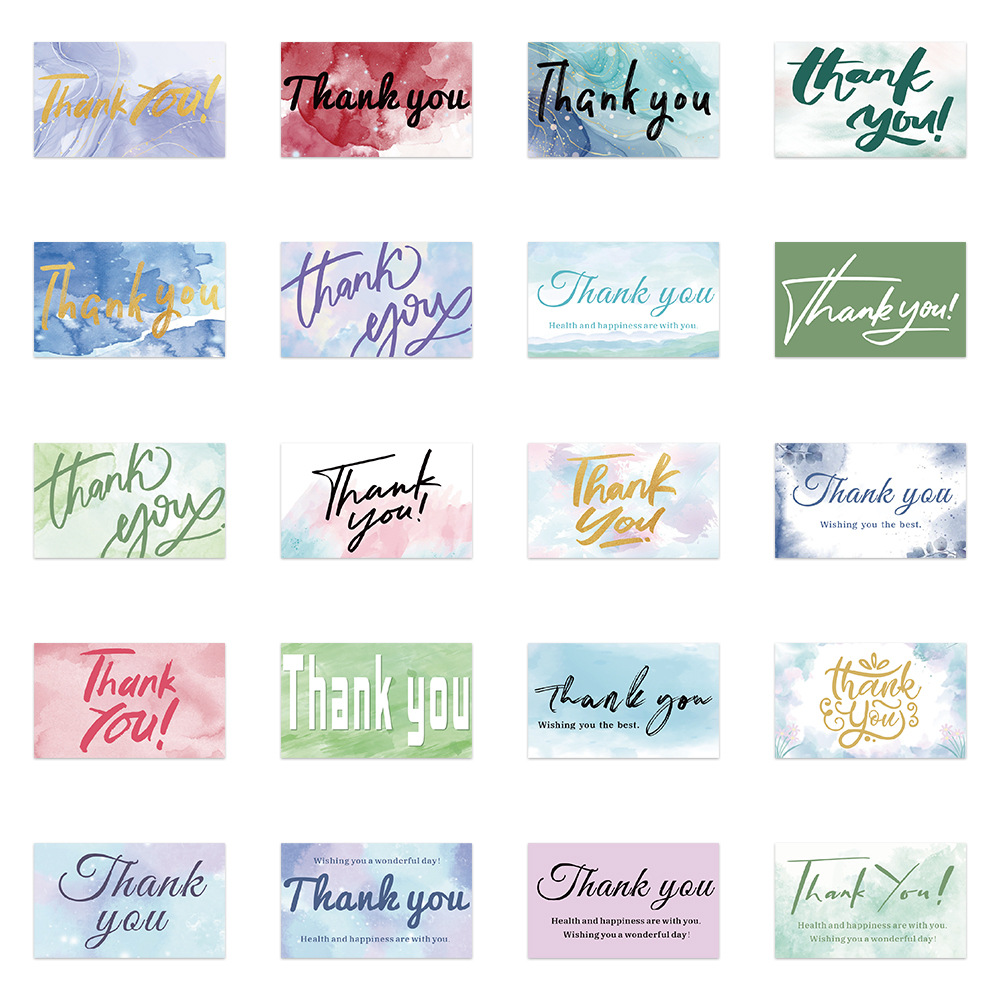 40 Thank You For Sealing Paste Thank You Outer Packaging Stickers