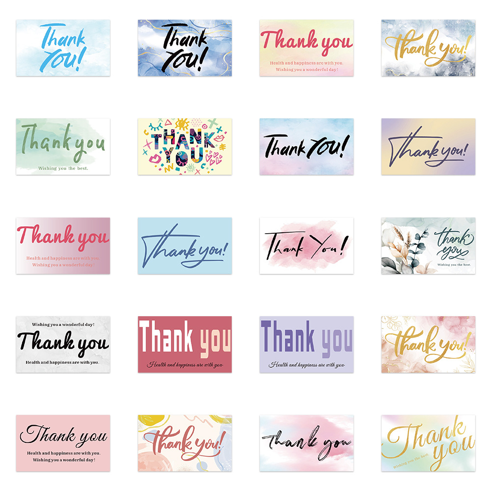 40 Thank You For Sealing Paste Thank You Outer Packaging Stickers