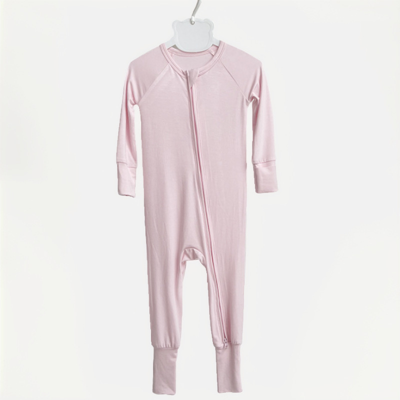 Solid Color Baby's Romper Bamboo Fiber Romper