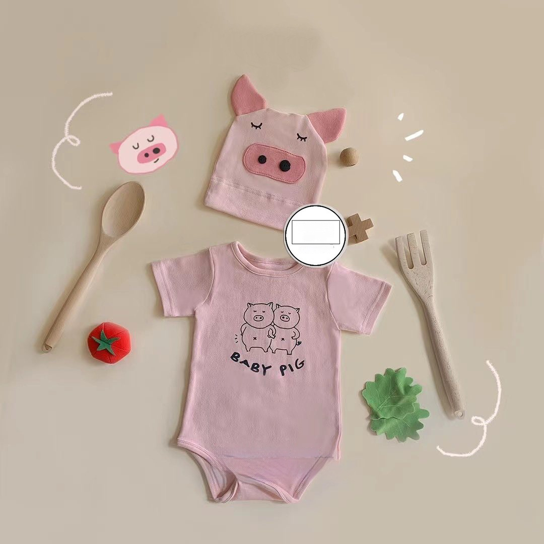 Ins New Pig Print Style Romper