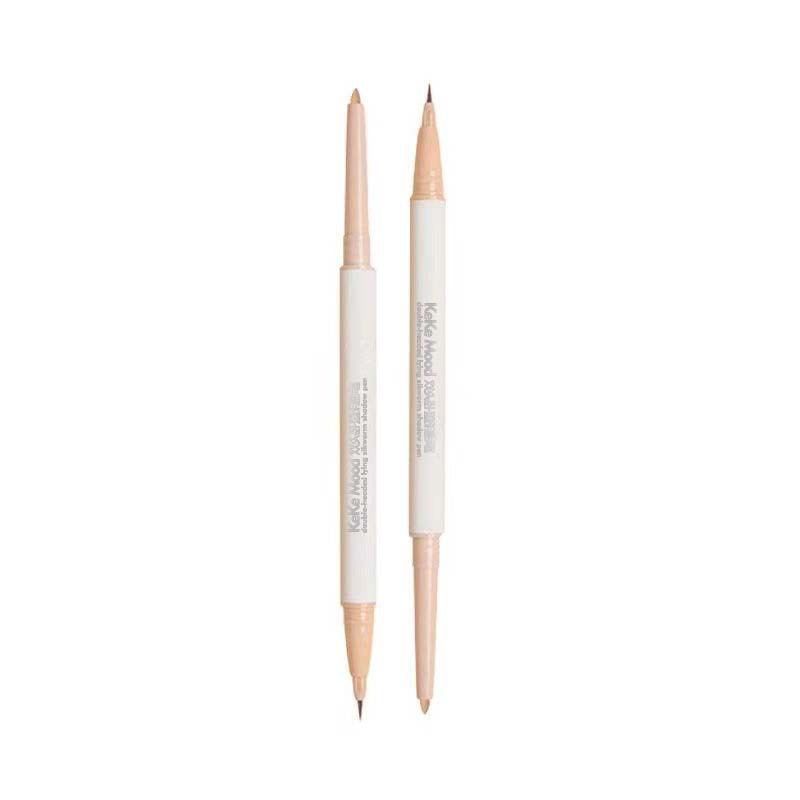 Dual Head Dual-use Highlight Eye Shadow Pen Brightening Curtain Outline Down Eyeliner