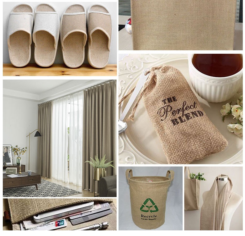 Linen Cloth Thick Jute Vintage Ornament Background Fabric Old Coarse Sackcloth
