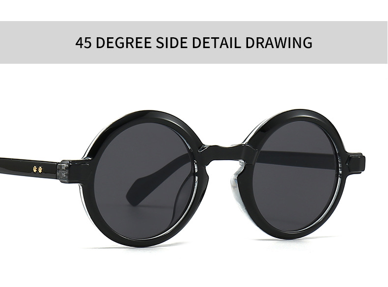 European And American Retro Artistic Sunglasses Modern Charm INS Style Round Sunglasses