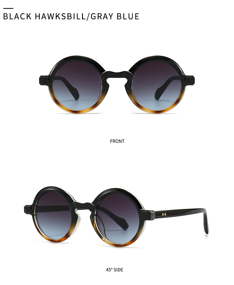 European And American Retro Artistic Sunglasses Modern Charm INS Style Round Sunglasses
