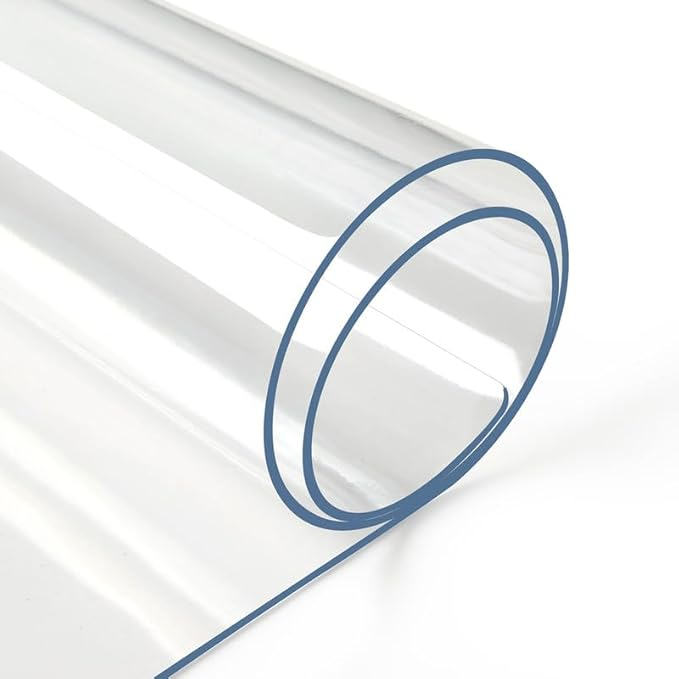 Table Cover 1.5 Mm Thick Clear PVC Desk Mat Protector Waterproof & Easy Cleaning Desk Pad Tablecloth For Office, Dining Room